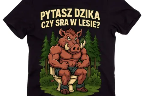 Koszulkę "Pytasz dzika..." - wybierz jakość i styl