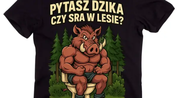 Koszulkę "Pytasz dzika..." - wybierz jakość i styl